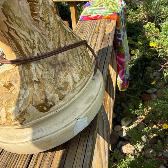 Vintage Atomic Light MCM Mid Century harvest lady sculpture Art Deco lamp - Picture 7 of 8